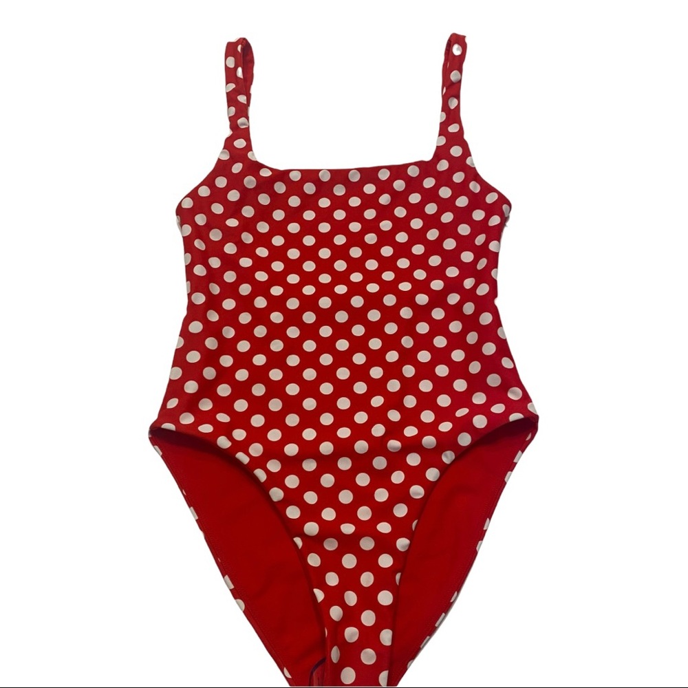 LPA Amelie Red Polka Dot XS Swimsuit One Piece